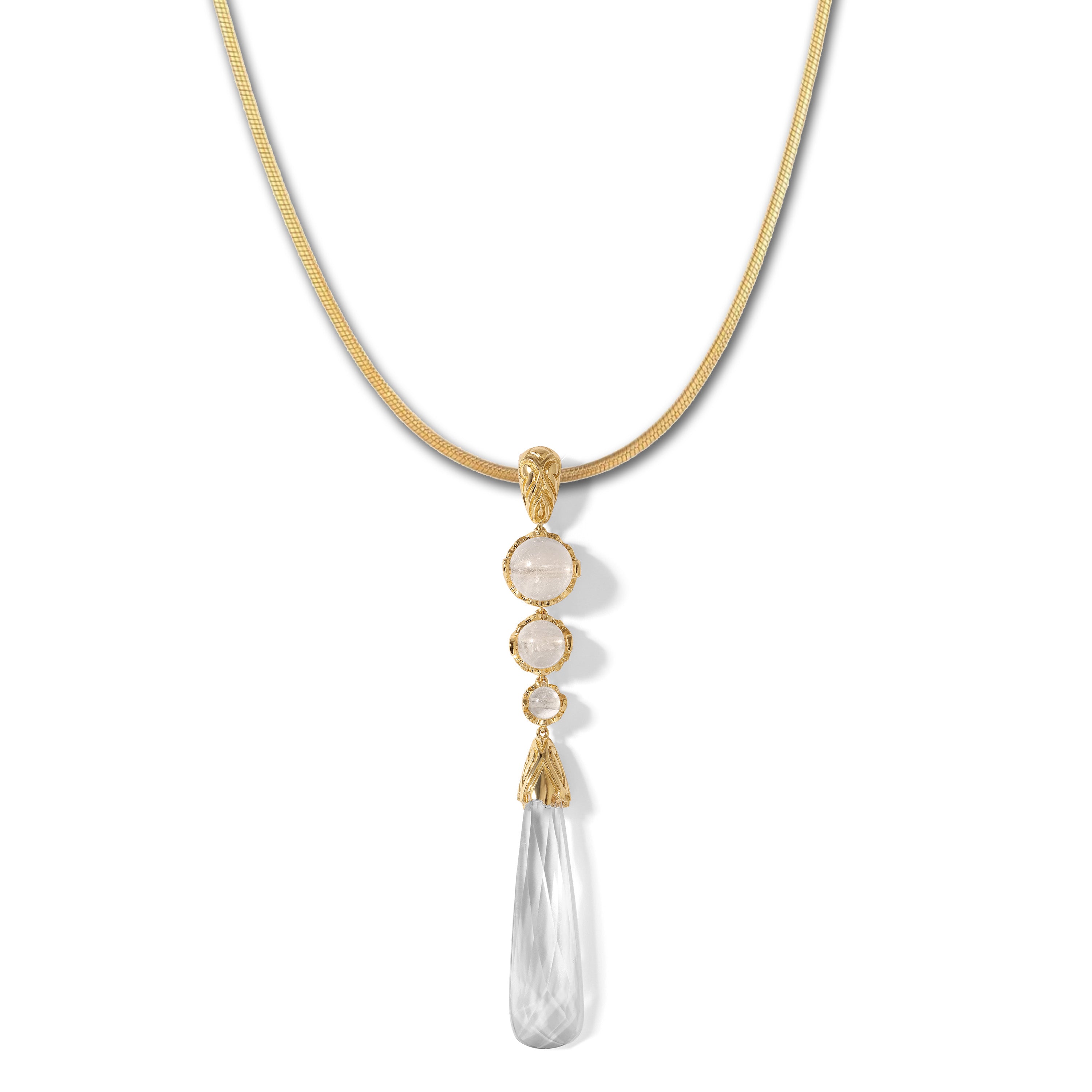 Quartz Dew Drop Pendant