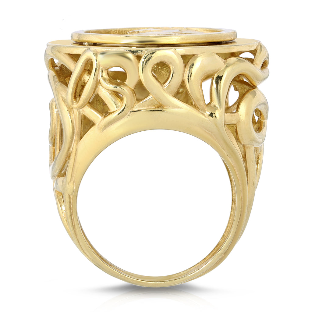 Lioness Cocktail Ring, Sterling Silver