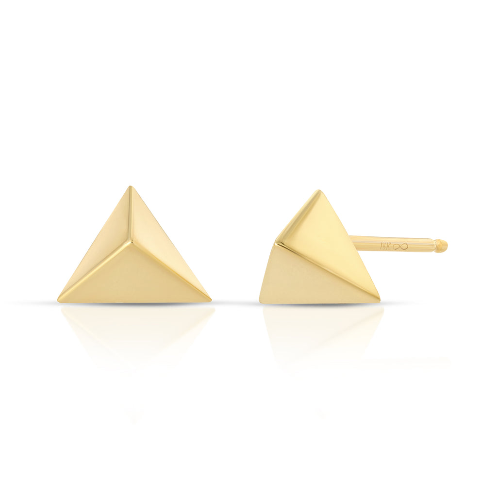 Trilogy Studs, Gold