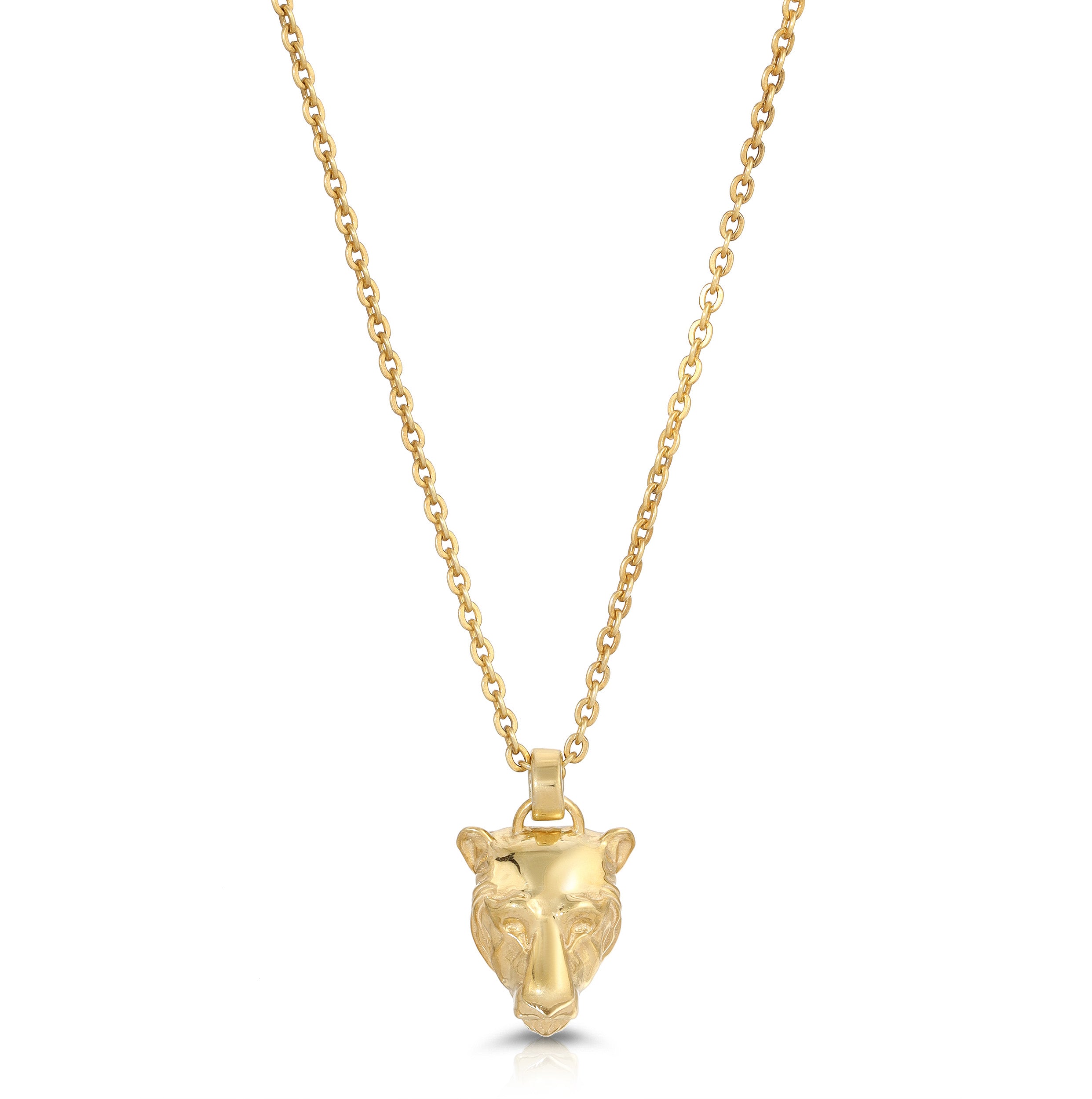 Lioness Charm Necklace, Sterling Silver