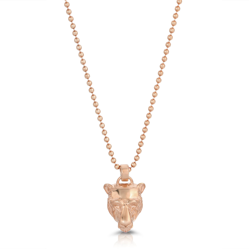 Lioness Charm Necklace, Sterling Silver