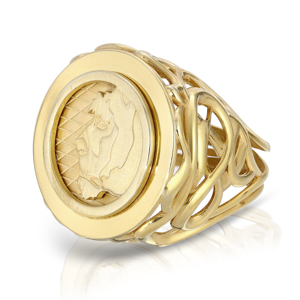 Lioness Cocktail Ring, Sterling Silver