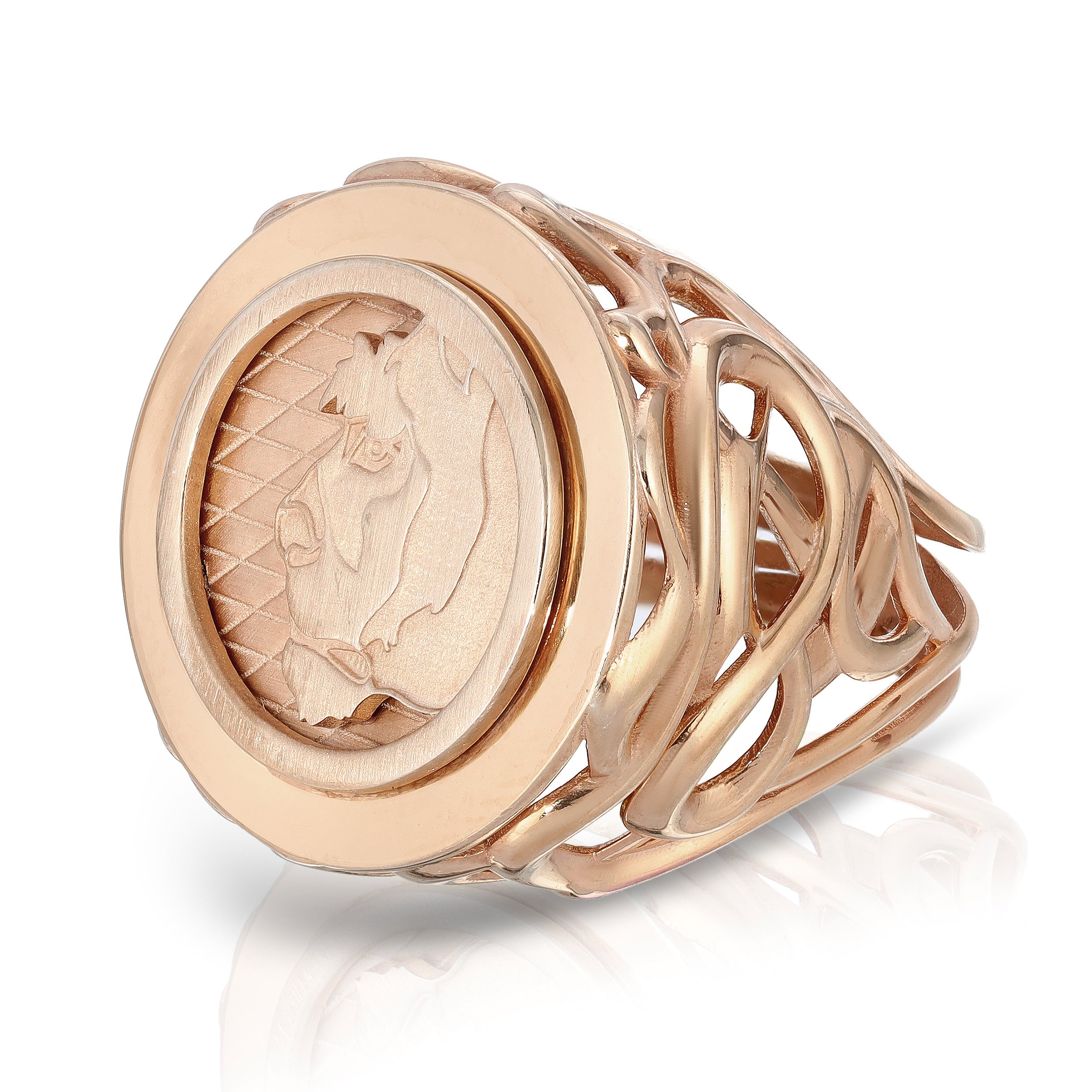 Lioness Cocktail Ring, Sterling Silver