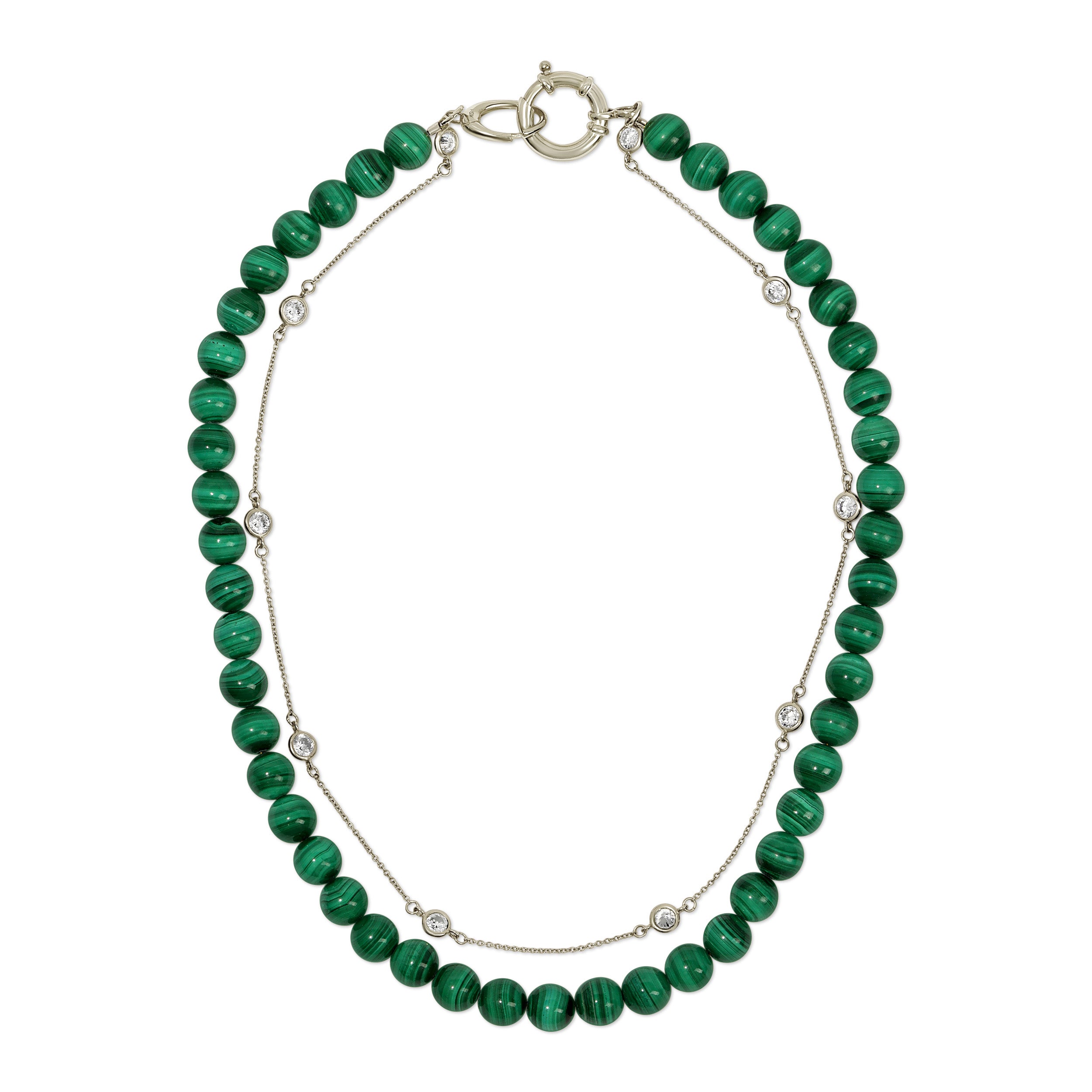 ELLA Beaded Wht Topaz Choker
