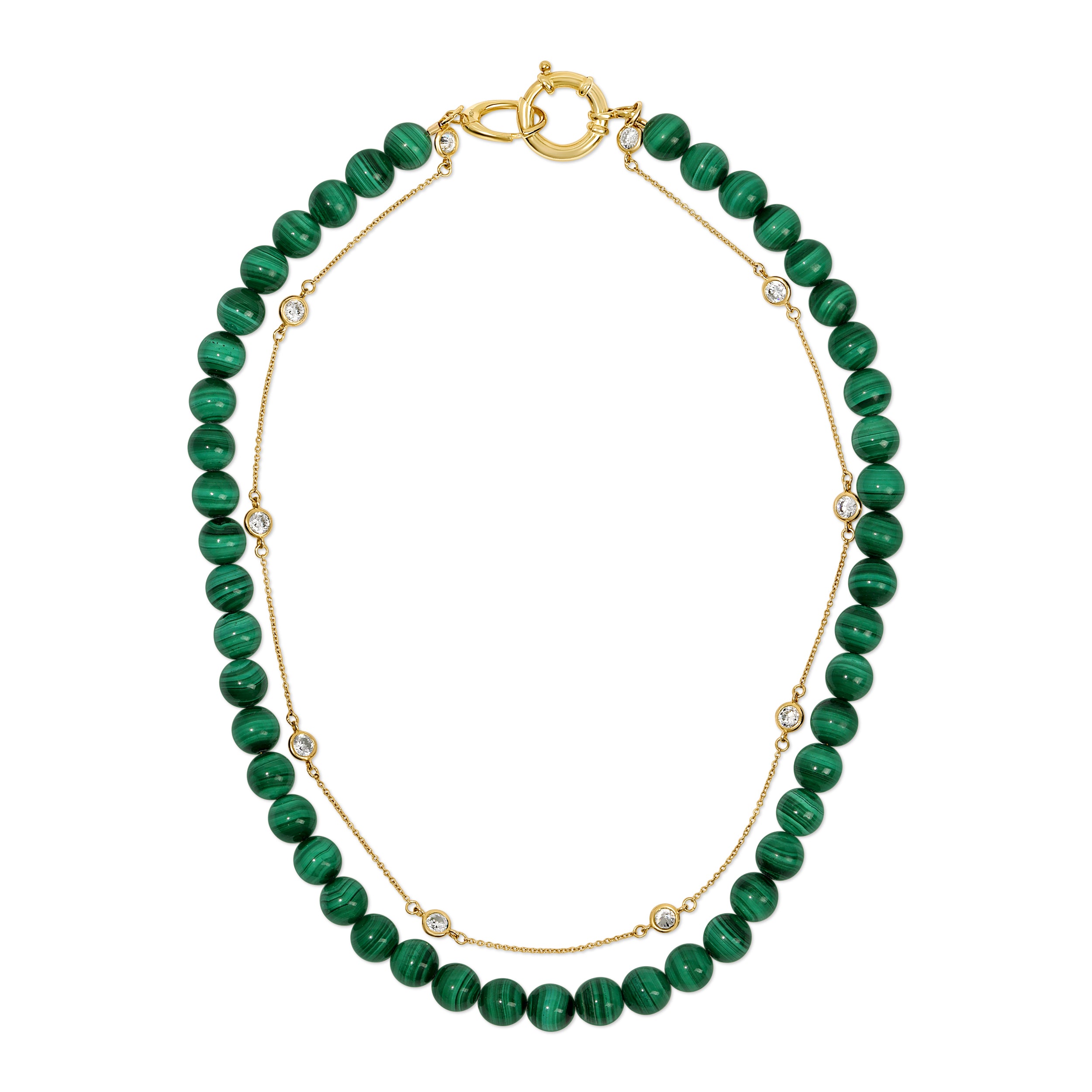ELLA Beaded Wht Topaz Choker